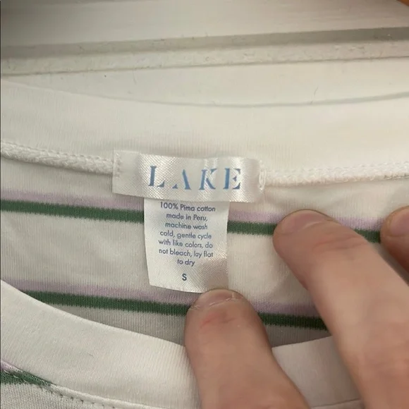 Striped Long Sleeve LAKE Nightgown - Picture 2 of 3